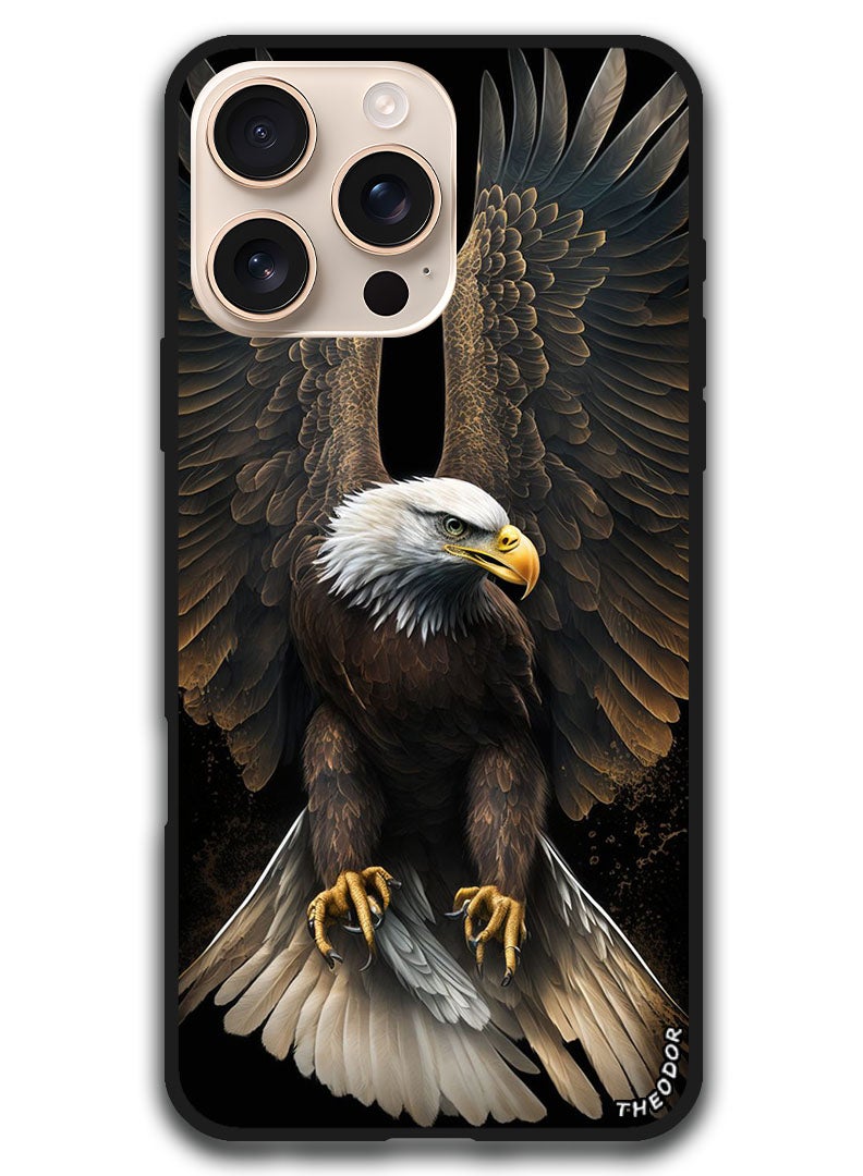 Theodor غطاء واقي مضاد للخدش وصدمات مع حواف لجهاز iPhone 16 Pro Max (6.9) بوصة Eagle 2 - Image 1