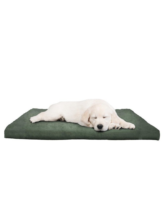 PETMAKER Water-Resistant Dog Bed - Orthopedic Dog Bed with Removable Washable Cover, Non-Slip Bottom, and Egg Crate Style Foam - 25.5in Small Pet Bed - Puppy Essentials by PETMAKER (Green) - Image 1