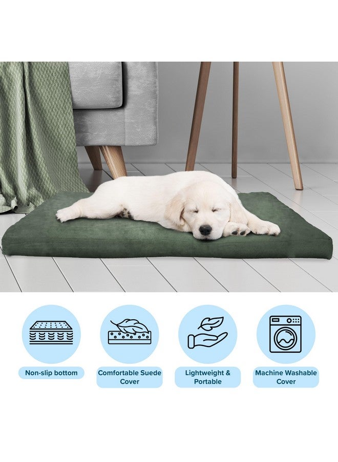 PETMAKER Water-Resistant Dog Bed - Orthopedic Dog Bed with Removable Washable Cover, Non-Slip Bottom, and Egg Crate Style Foam - 25.5in Small Pet Bed - Puppy Essentials by PETMAKER (Green) - Image 2