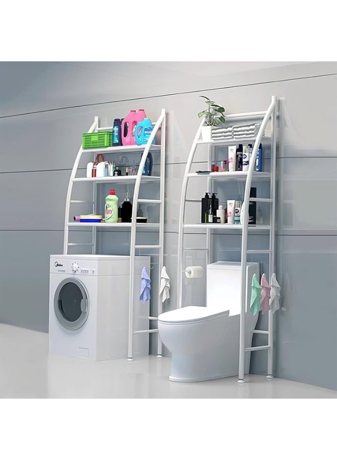 ليفينج منظم للحمام ذو 4 طبقات أبيض - Image 1