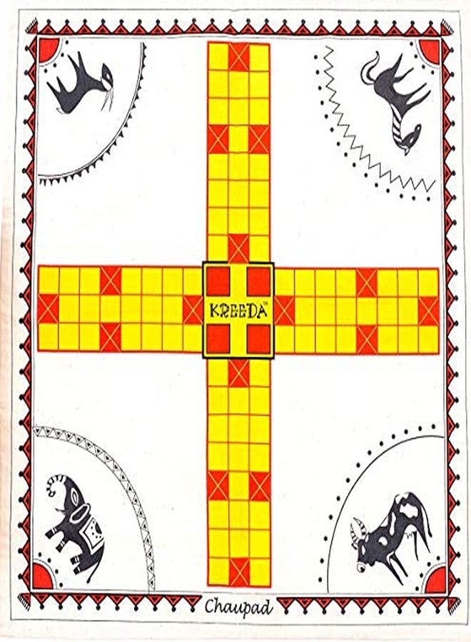 Kreeda Chaupad A Cross and Circle Dice Game, Multicolour, 5 to Adult - Image 1