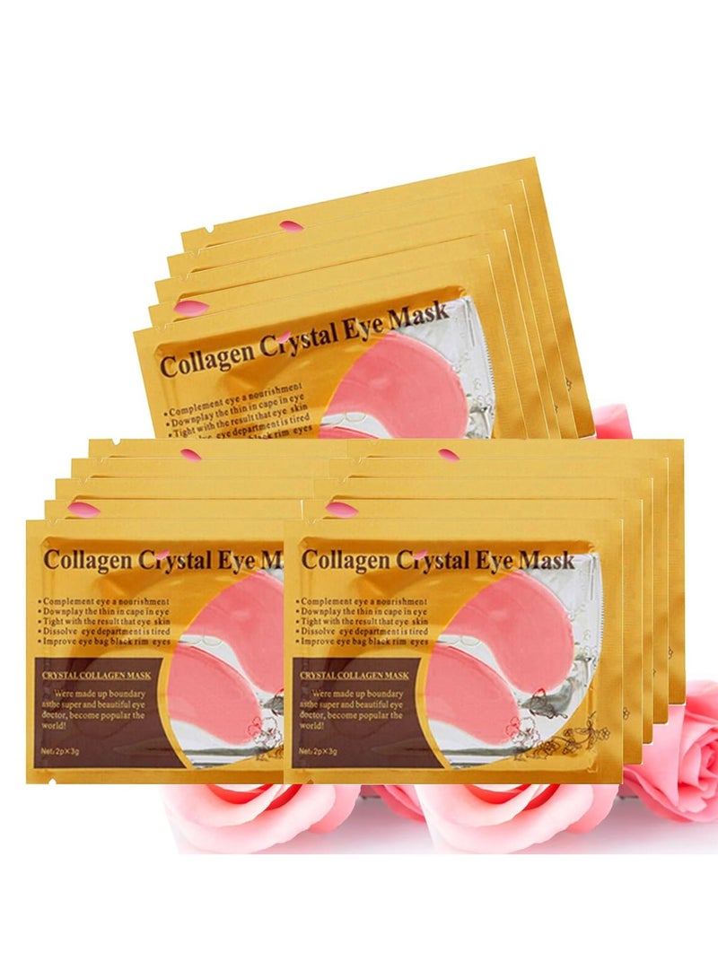 Felico Under Eye Patches, 30PCS Pink Eye Mask, Eye Gel Pads With Collagen Treatment for Reducing Dark Circles, Lighten Wrinkles Anti-Aging Moisturizing, Fine Lines Eye Bags Puffiness Women Men - Image 1