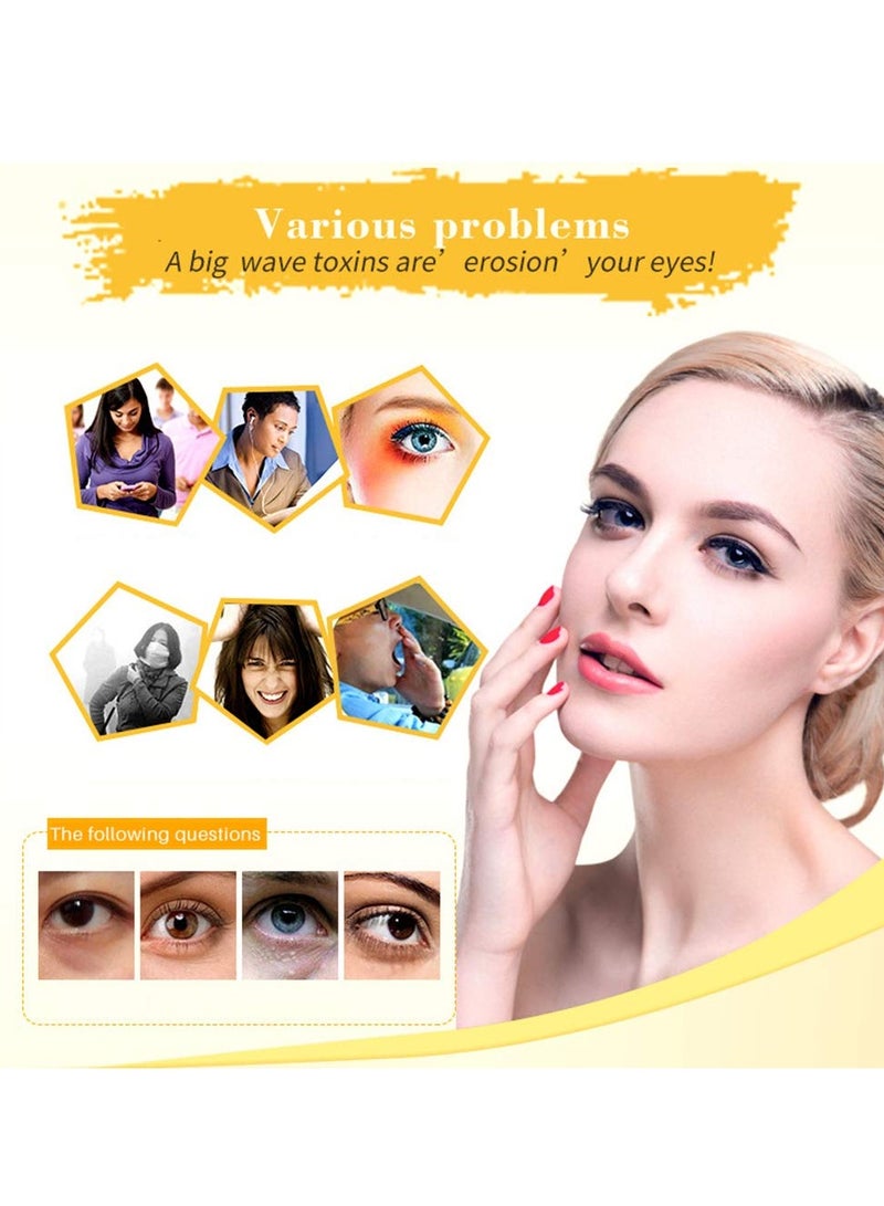 Felico Under Eye Patches, 30PCS Pink Eye Mask, Eye Gel Pads With Collagen Treatment for Reducing Dark Circles, Lighten Wrinkles Anti-Aging Moisturizing, Fine Lines Eye Bags Puffiness Women Men - Image 4