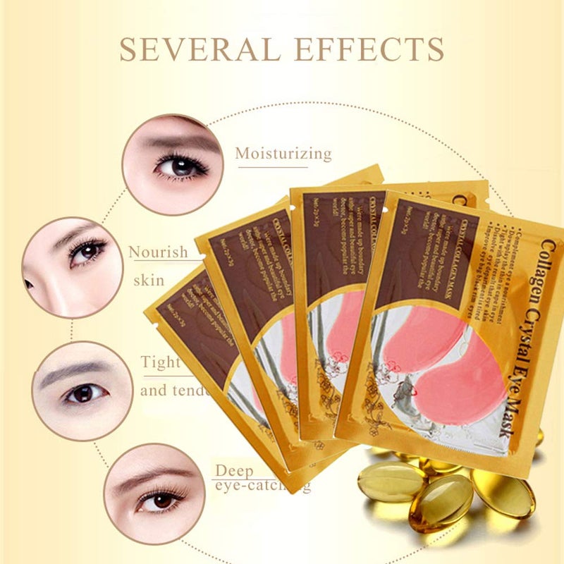 Felico Under Eye Patches, 30PCS Pink Eye Mask, Eye Gel Pads With Collagen Treatment for Reducing Dark Circles, Lighten Wrinkles Anti-Aging Moisturizing, Fine Lines Eye Bags Puffiness Women Men - Image 2