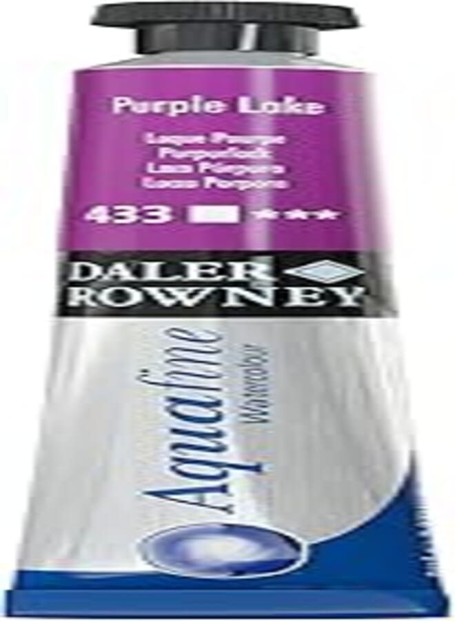Daler Rowney 131008433 Aquafine Water Color, 8 ml - Purple Lake