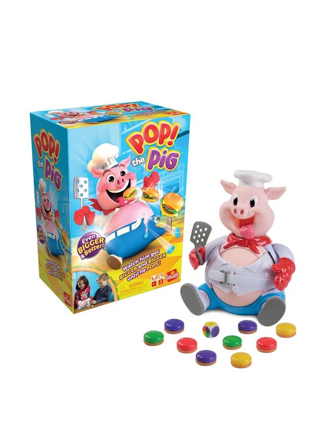 Goliath Pop The Pig - Bigger & Better - Belly-Busting Fun as You Feed Him Burgers and Watch His Belly Grow, Multi Color - Image 2