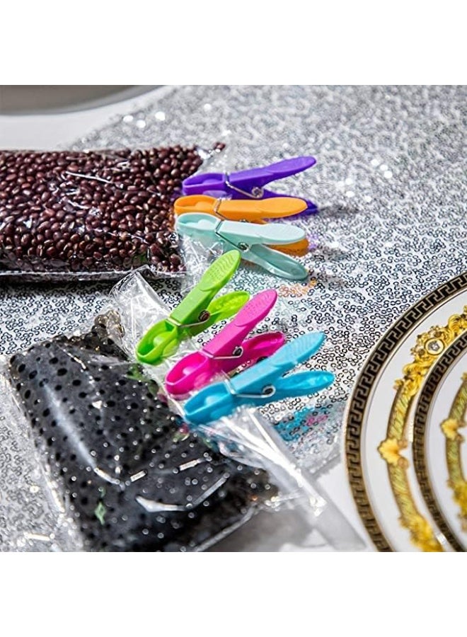 jaexest 48 جهاز كمبيوتر شخصي ملابس مقاطع البلاستيك Peg ، ملونة ثقيلة الغسيل مقاطع ، تجفيف الهواء الملابس مقاطع الملابس دبابيس ، قبضة قوية ، لخط الملابس المعلقة ، الملابس ، غسيل المطبخ والخارج - Image 5