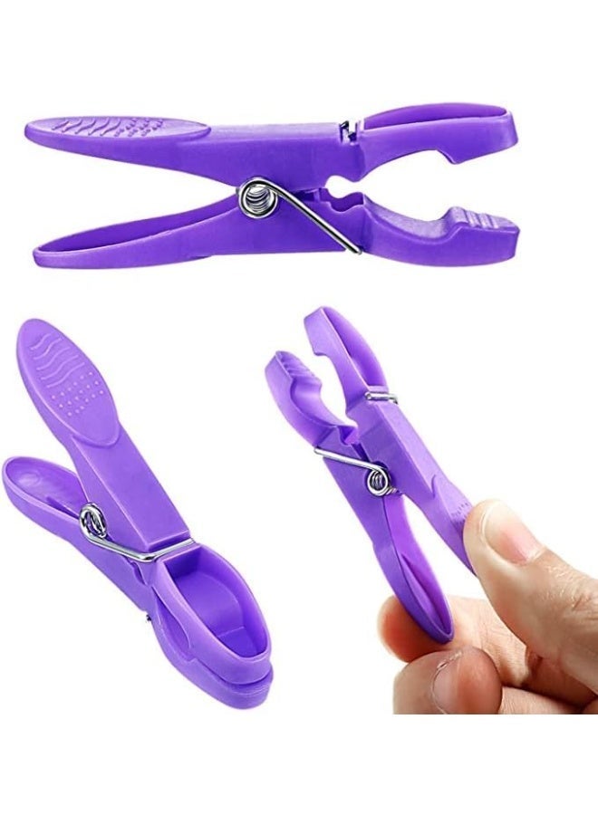 jaexest 48 Pieces Color Heavy Duty Plastic Laundry Clips, Wind Resistant Strong Grip Clothes Pegs Chip Clips, Multi-Purpose Clothes Pins for Clotheslines, Outdoor Drying, Garments, Kitchen & Home Organization Household Storage - Image 5