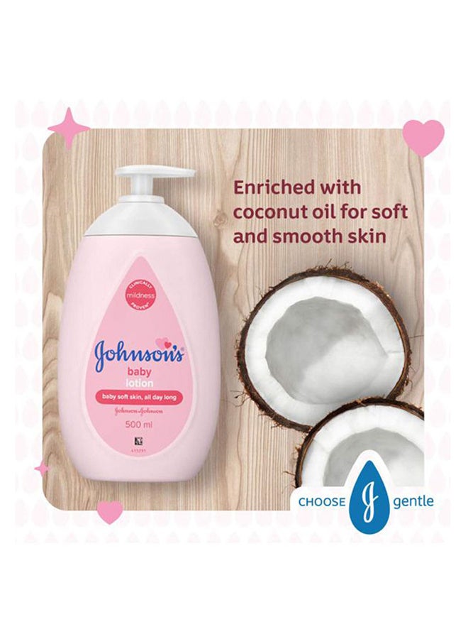 Johnson's Extra Soft Skin Care Baby Lotion, Moisturize Free, Natural Softness, 2 x 500Ml - Pack Of 2 - Image 4