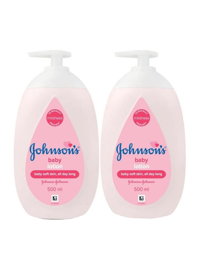 Johnson's Extra Soft Skin Care Baby Lotion, Moisturize Free, Natural Softness, 2 x 500Ml - Pack Of 2 - Image 2