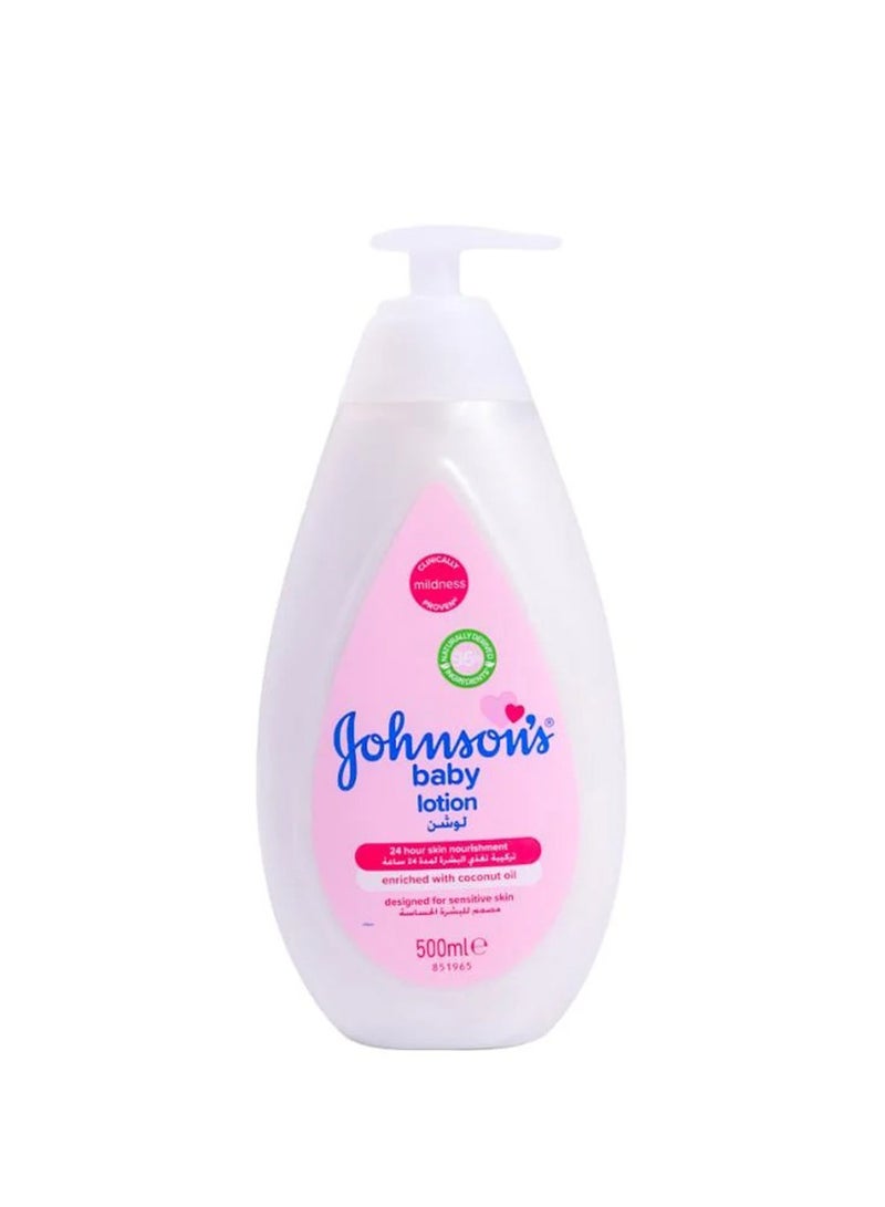 Johnson's Extra Soft Skin Care Baby Lotion, Moisturize Free, Natural Softness, 2 x 500Ml - Pack Of 2 - Image 1