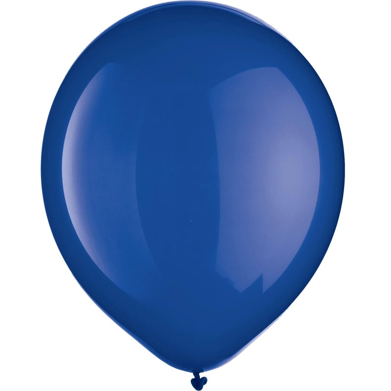 Amscan Solid Bright Royal Blue Latex Balloons - 12'', 72 Pieces - Perfect for Birthdays, Anniversaries, Bridal Showers & Parties - Image 5