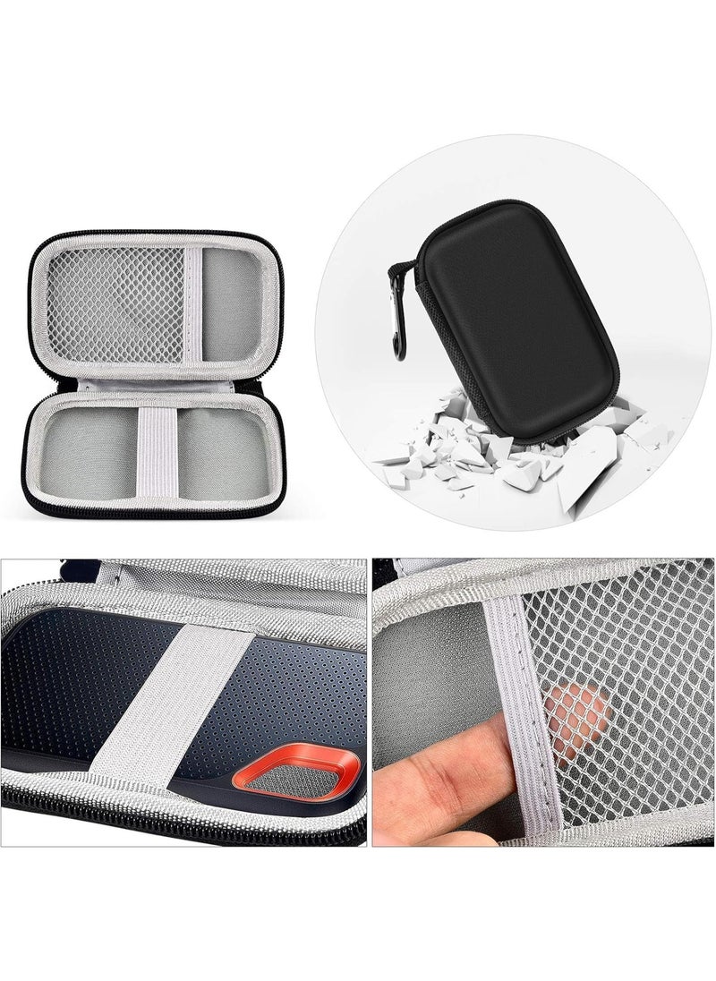 Case for SanDisk E30 E60 E61 Mobile Solid State Drive, Hard Shockproof SSD Carrying Case (Black)