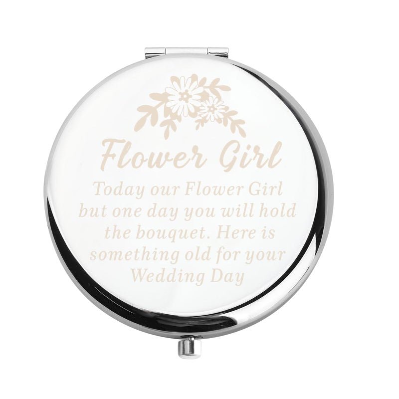 Wusuaned Flowers Girl Makeup Mirrors Wedding & Party Gifts: Bridesmaid  Mother Of The Bride - Image 1