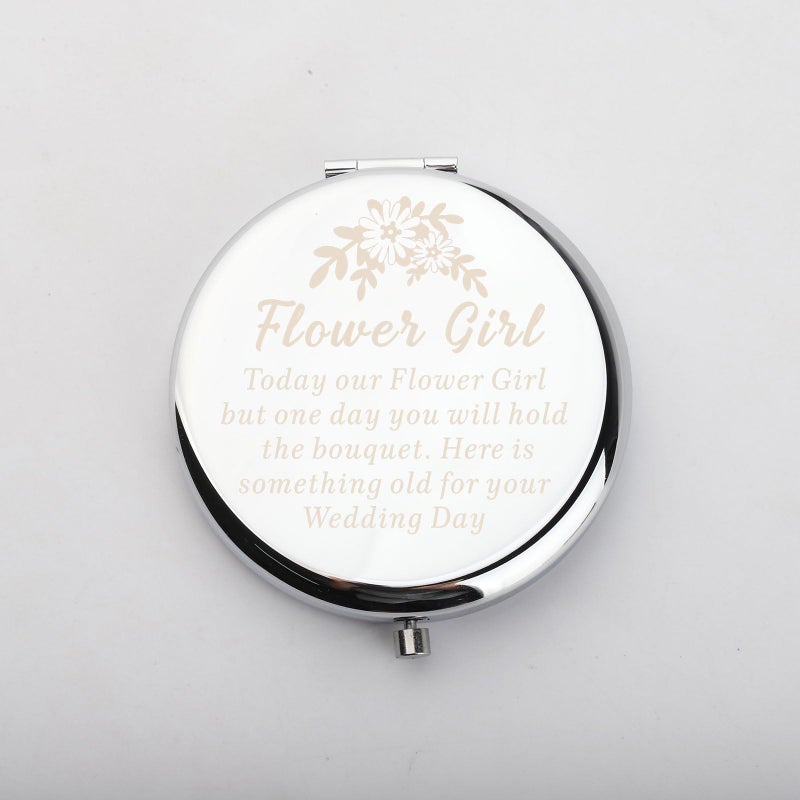 Wusuaned Flowers Girl Makeup Mirrors Wedding & Party Gifts: Bridesmaid  Mother Of The Bride - Image 3