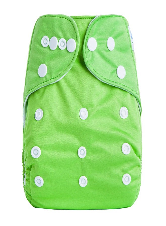 Mistic Reusable Cloth Diaper for Newborn Baby (0-12 kg) - Adjustable, Washable, Leak‑Proof, Organic Cotton, Eco‑Friendly & Gentle on Baby’s Skin (Blue, One Size, 6, count) - Image 3
