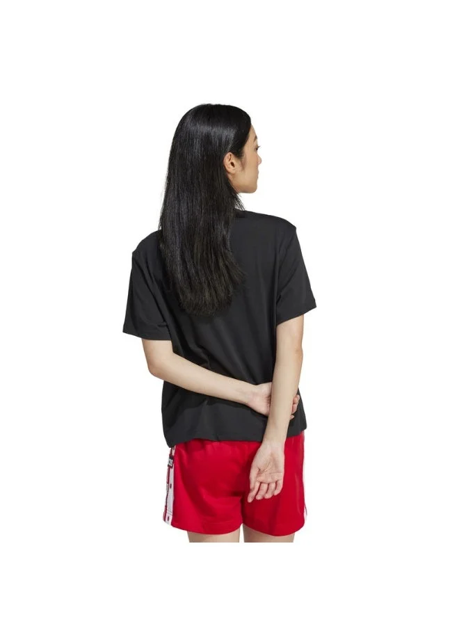 Adidas Originals BLACK Adicolor Trefoil Boxy T-Shirt for Women | Best Price UAE