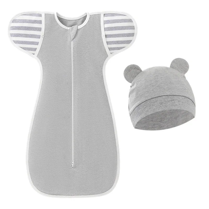Bluejw 100% Cotton Muslin Swaddle Blanket - Adjustable Newborn Sleeping Sack - Baby Wrap Swaddlers - Image 1