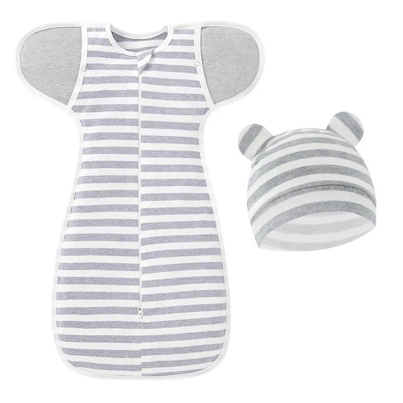 Bluejw 100% Cotton Muslin Swaddle Blanket - Adjustable Newborn Sleeping Sack - Baby Wrap Swaddlers - Image 2