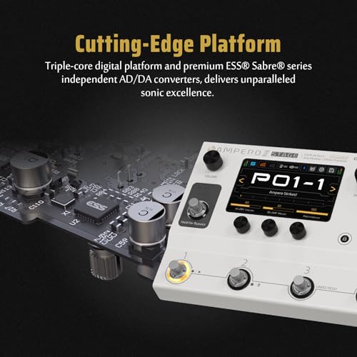 HOTONE Multi-Effects Pedal Dual Effect Chains with FX Loop MIDI I/O Stereo OTG USB Audio Interface Touch Screen Ampero II Stage(Include 10 PCS Additional Footswitch Toppers By VOLKTONE) - Image 3