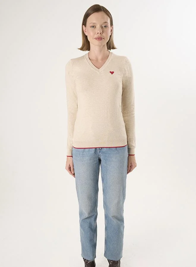 فيليكس هاردي كنزة بياقة على شكل حرف  محبوكة