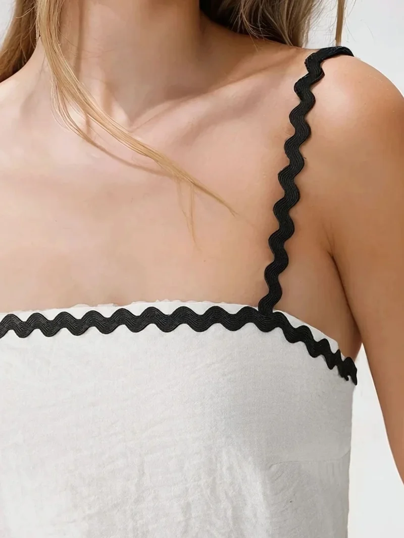 HICCUP Square Collar Maxi Dress