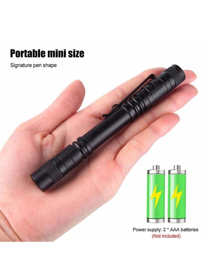 2pcs Rose Red Mini LED Pen Flashlight 7 Brightness Levels 10 Hour Battery Life - Image 4