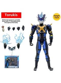 Ultraman Hand-made Spot Gold Cero Beria Geed Tiga Doll Model Stand Kidsren's Toys-Color:Torylia