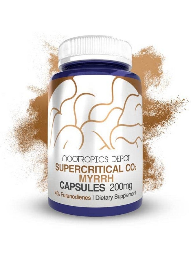 Nootropics Depot Supercritical Co2 Myrrh Extract Capsules  200Mg  4% Furanodienes  Commiphora Myrrha  Pain Inflammation  Mood  30 Count - Image 1