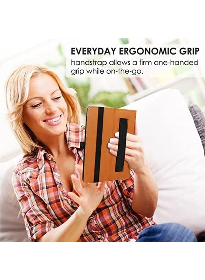 erorex - Universal Case For 7 Inch 8 Inch Tablet Stand Folio Universal Tablet Case Protective Cover For 7" 8" Touchscreen Tablet With Adjustable Fixing Silicon Band And Stand (Black) - Image 1