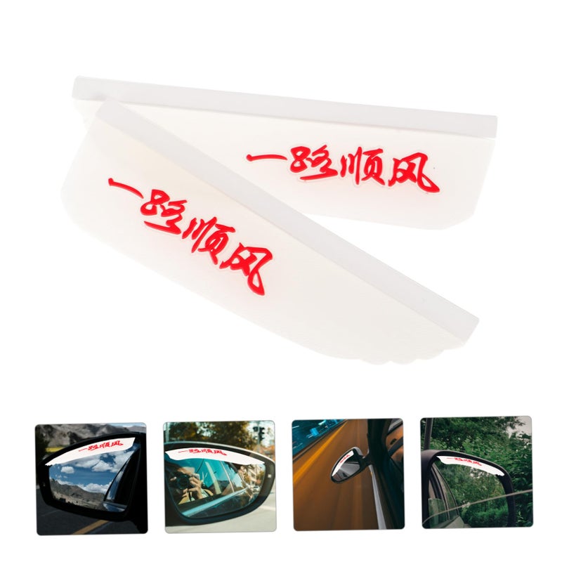 Transparent Car Door Mirror Rain Visor Guard Driver Side UV Protection Rainproof Easy Install - Image 4