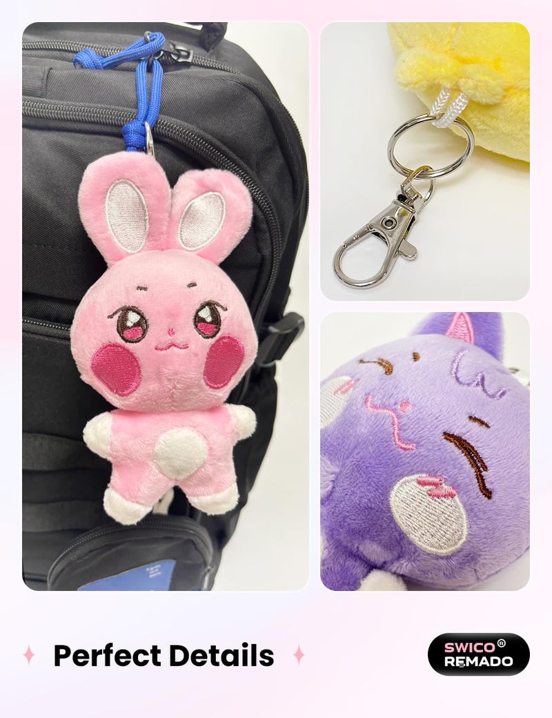 Swico Remado Cute Cartoon Animal Keychains Keyring Car Key Pendant Women Handbag Wallet Pendants Decoration - Image 4