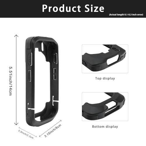 CARPSDZY TC20 Protective Bumper Case for Zebra TC20 TC200J TC25 Full Touch Barcode Scanner Mobile Computer, Rugged TPU Rubber Cover Fall-Resistant, for Devices Without Keyboards - Image 4