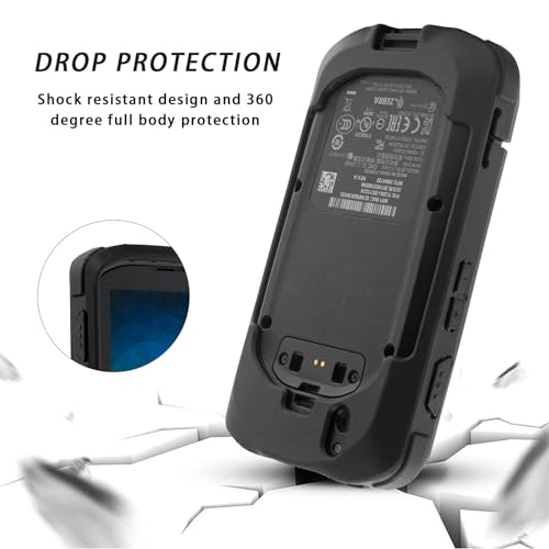 CARPSDZY TC20 Protective Bumper Case for Zebra TC20 TC200J TC25 Full Touch Barcode Scanner Mobile Computer, Rugged TPU Rubber Cover Fall-Resistant, for Devices Without Keyboards - Image 2