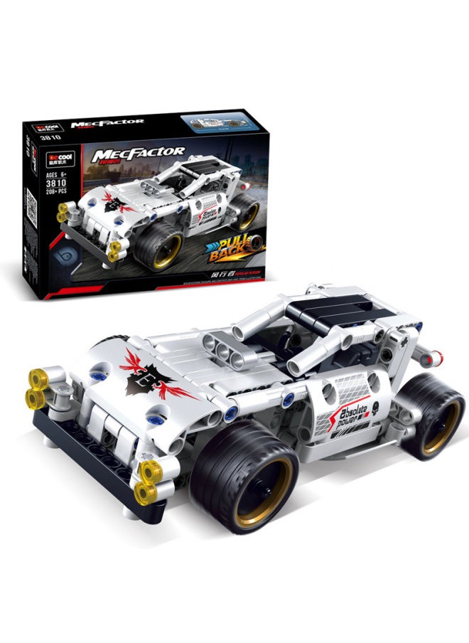 Generic - Diku Building Block Technology Mechanical Width Special GT Pull Back Function Assembled Formula Racing Model Boy Toy Gift-Color:3810/Windrunner Off-Road Racing - Image 1