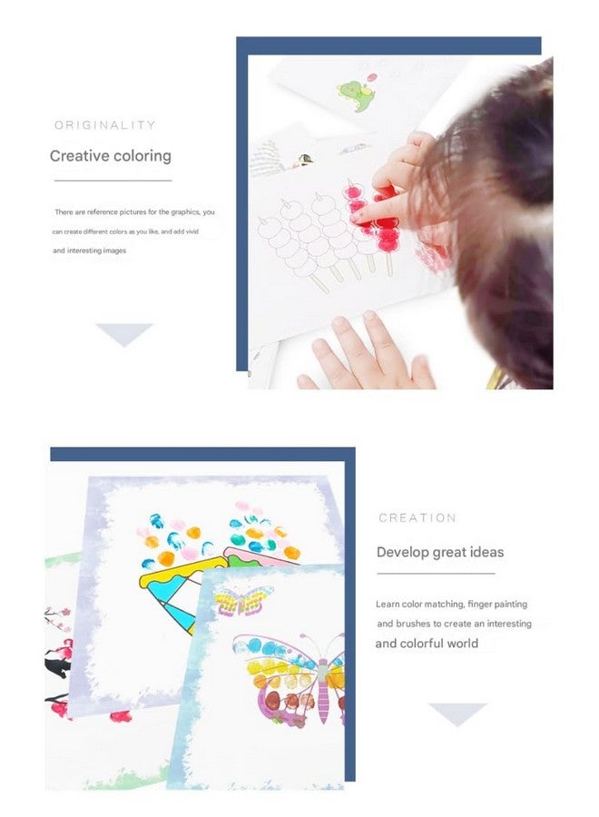 DD RETAILS Finger Painting And Colouring Art Book || Washable Kids Finger Painting Set With Painting Book & 7 Finger Paint || Thumbprint Art And Craft Book For Kids (Pack Of 1) (Finger Painting) - Image 5