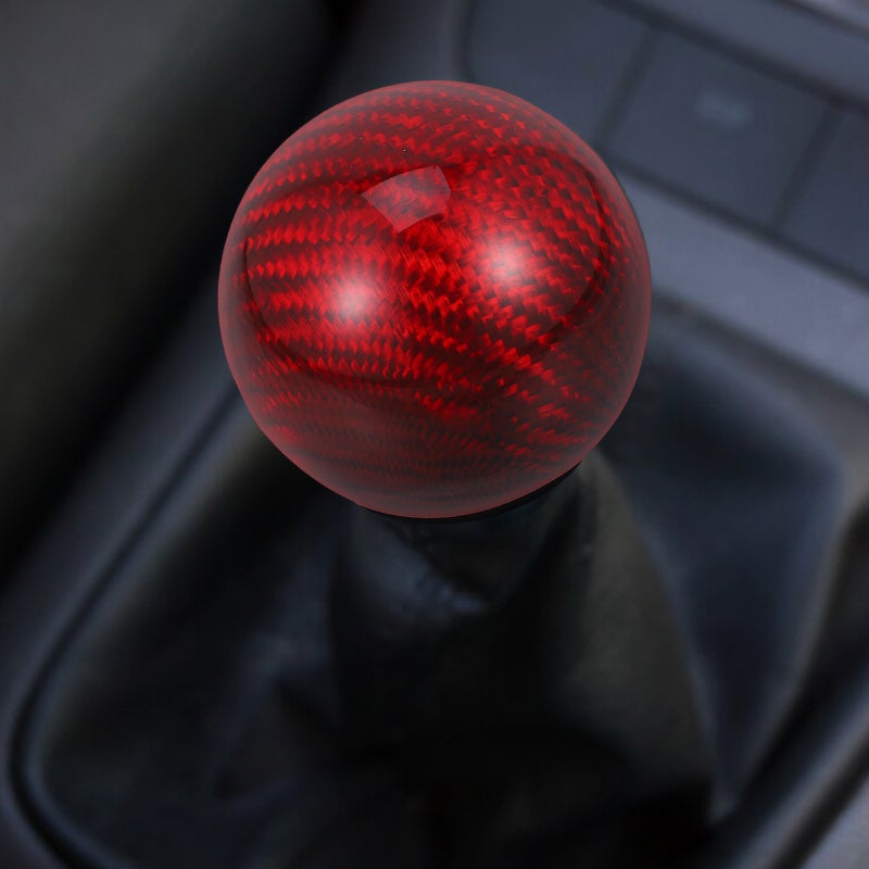 🚗 مقبض ناقل حركة للسيارة خفيف الوزن بتصميم من ألياف الكربون ي زز تجربة القيادة - Image 4