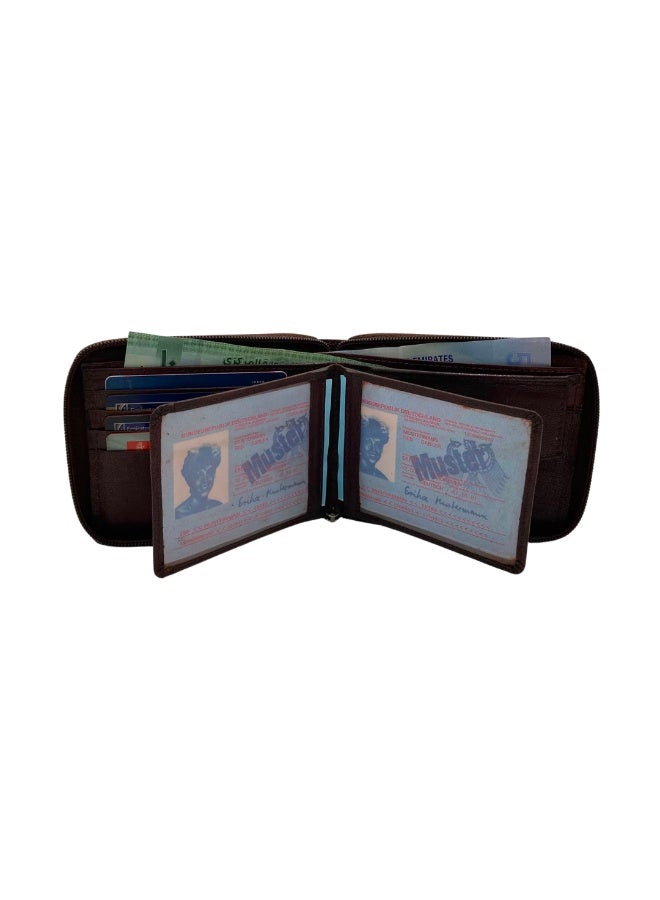 LAVERI LEATHER Full Zip leather men's Wallet #1406CZ - Image 4