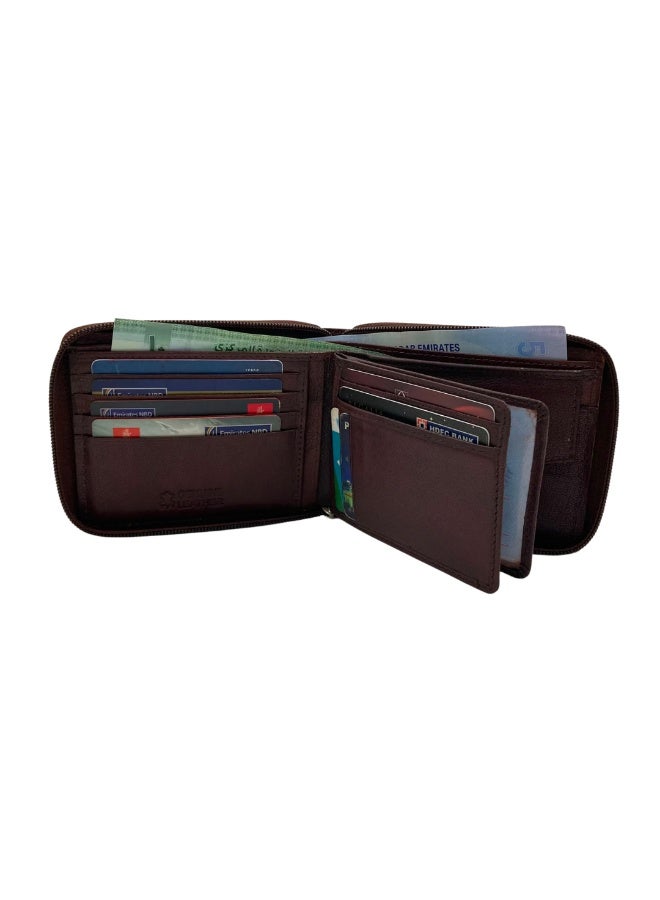 LAVERI LEATHER Full Zip leather men's Wallet #1406CZ - Image 3