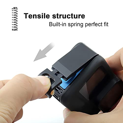 GEPULY Aluminum Replacement Side Door for GoPro Hero 13/12/11/10/9 Black, Removable USB Pass Through Door Battery Cover Type-C Charging Port Clip Repair Parts Accessories Accessory Kit - Image 4