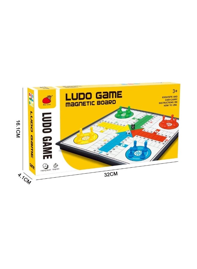Stem Folding Magnetic Board Ludo Game – Classic Family Game for Kids and Travel - Image 2