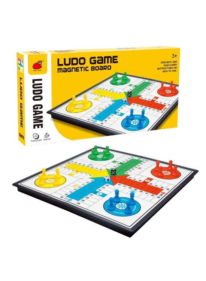 Stem Folding Magnetic Board Ludo Game – Classic Family Game for Kids and Travel - Image 4