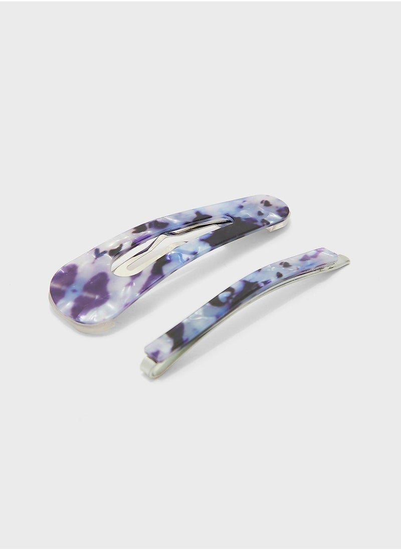 Claires Kids 2 Pack Resin Hair Clips  - Image 2
