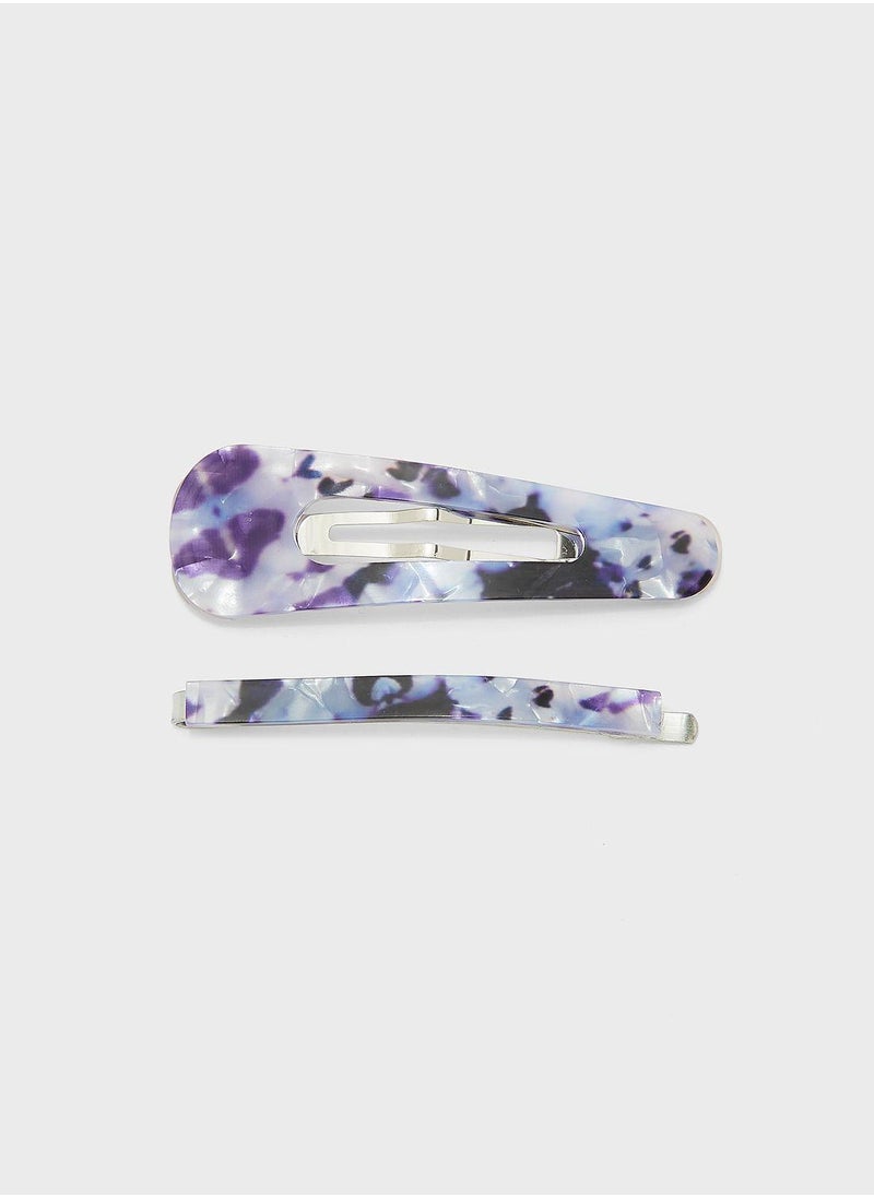Claires Kids 2 Pack Resin Hair Clips  - Image 1