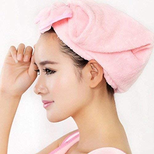Ansawi Dry Microfibre Hair Wrap Turban Superfine Fiber Soft Bath Towel Head (Pack of 2 | Multicolour | 57 x 23 cm) - Image 5