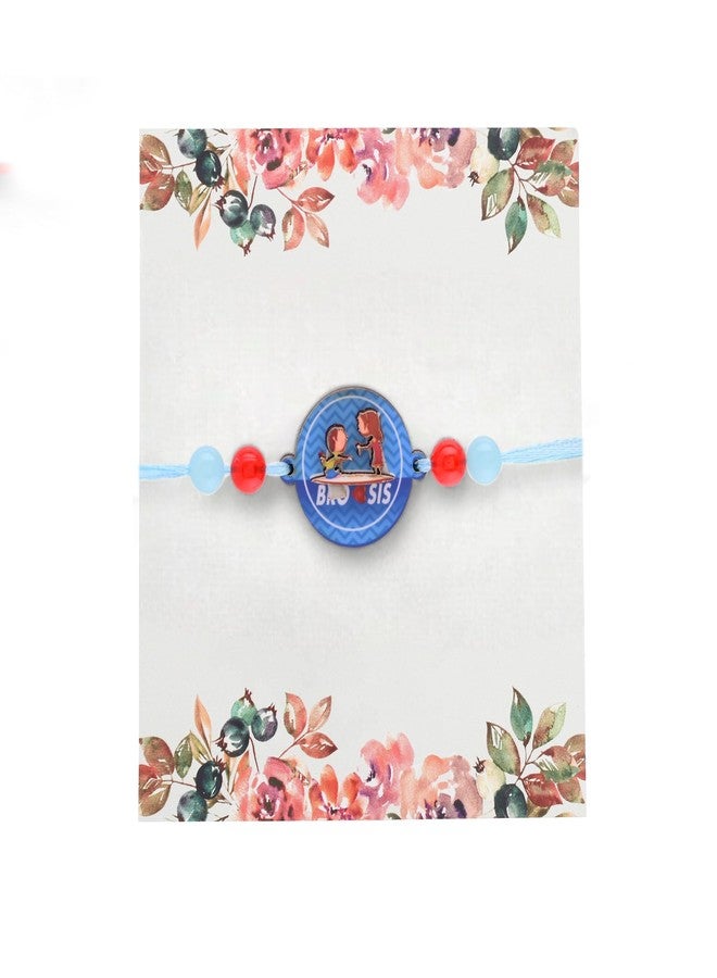 أسينشين مجموعة أسينشن المكونة من قطعة واحدة من راخي كرتونية متعددة الألوان للأطفال لعيد راكشا باندهان، مع مغناطيس ثلاجة "أنت بطلي" وعلامة رولي تيلك. - Image 3