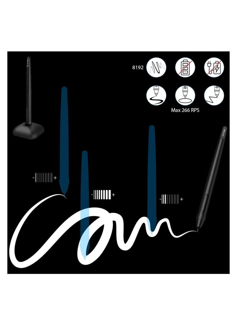XP-PEN - Deco 01 V2 10x6.25in Digital Graphics Drawing Pen Tablet with Battery-Free Passive Stylus and 8 Shortcut Keys (8192 Levels Pressure) - Image 1