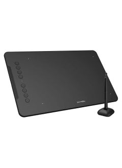 Deco 01 V2 10x6.25in Digital Graphics Drawing Pen Tablet with Battery-Free Passive Stylus and 8 Shortcut Keys (8192 Levels Pressure)