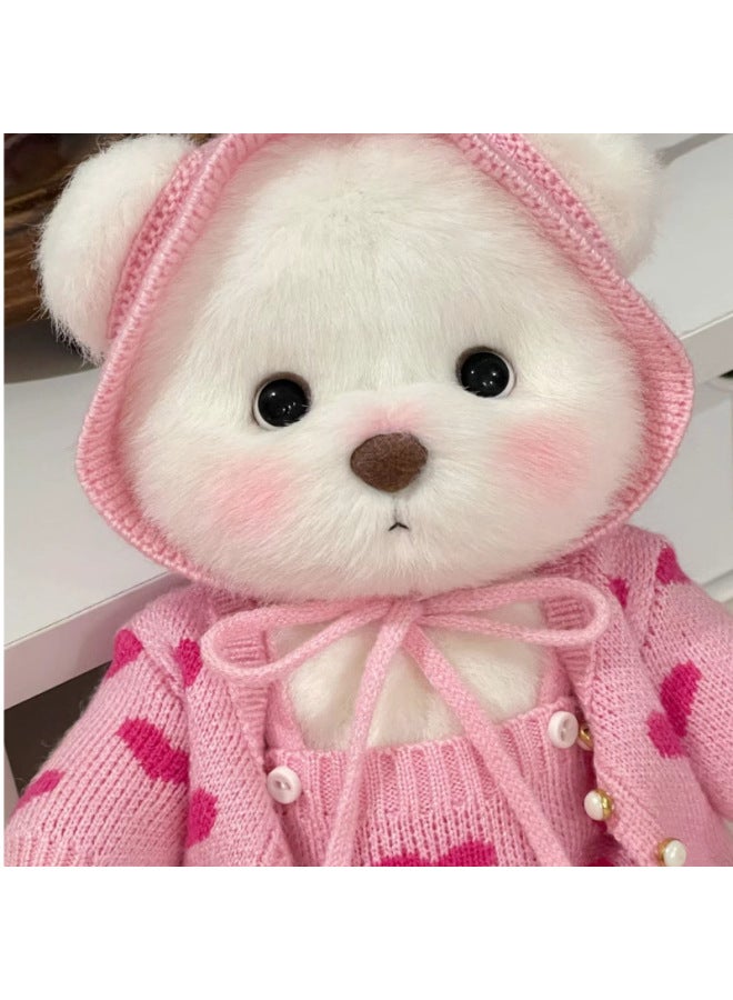 [only Sell Clothes] Internet Celebrity 30cm Jointed Bear Plush Doll Doll Replacement Clothes Teddy Bear Jumpsuit-Color:30cm Random Sweatshirt-Height:30cm - Image 3