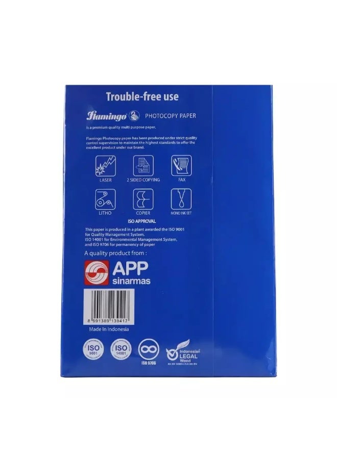 Flamingo Copier Paper, Multi-purpose A4 Photocopy Paper for Office & Everyday Use, 500 Sheets - 210X297mm - Image 2